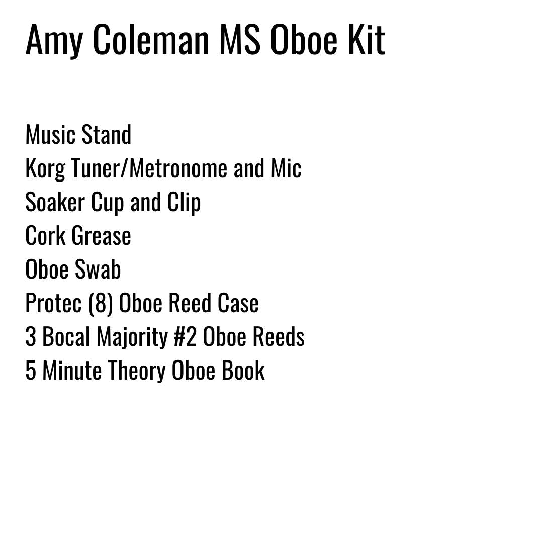 Amy Coleman Middle School Oboe Kit