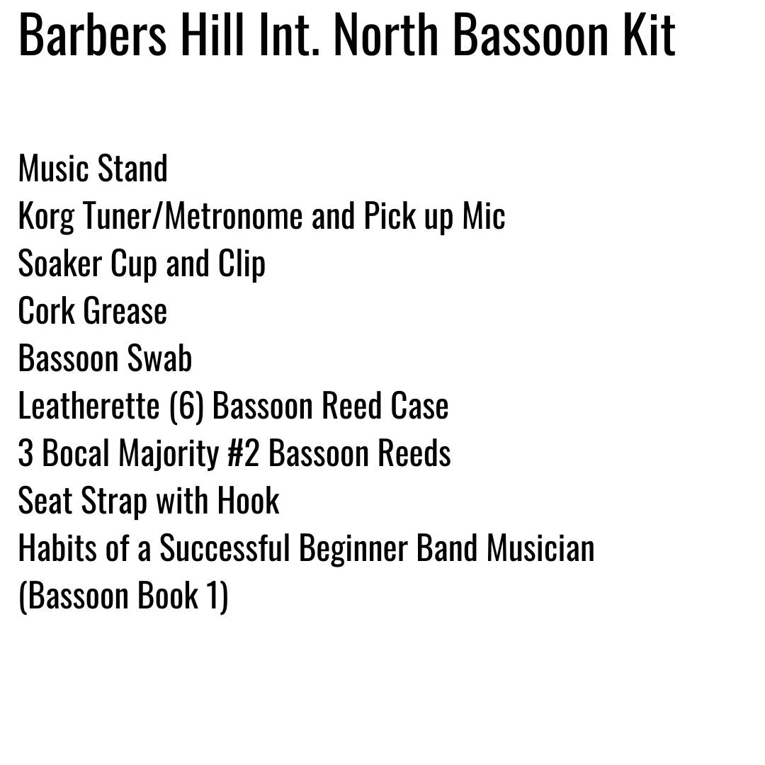 Barbers Hill Intermediate School North Bassoon Kit