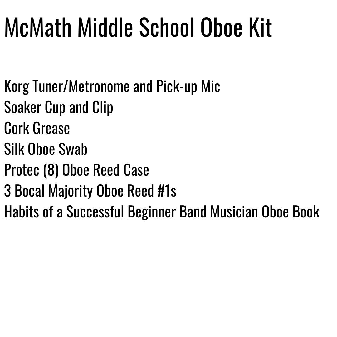McMath Middle School Oboe Kit