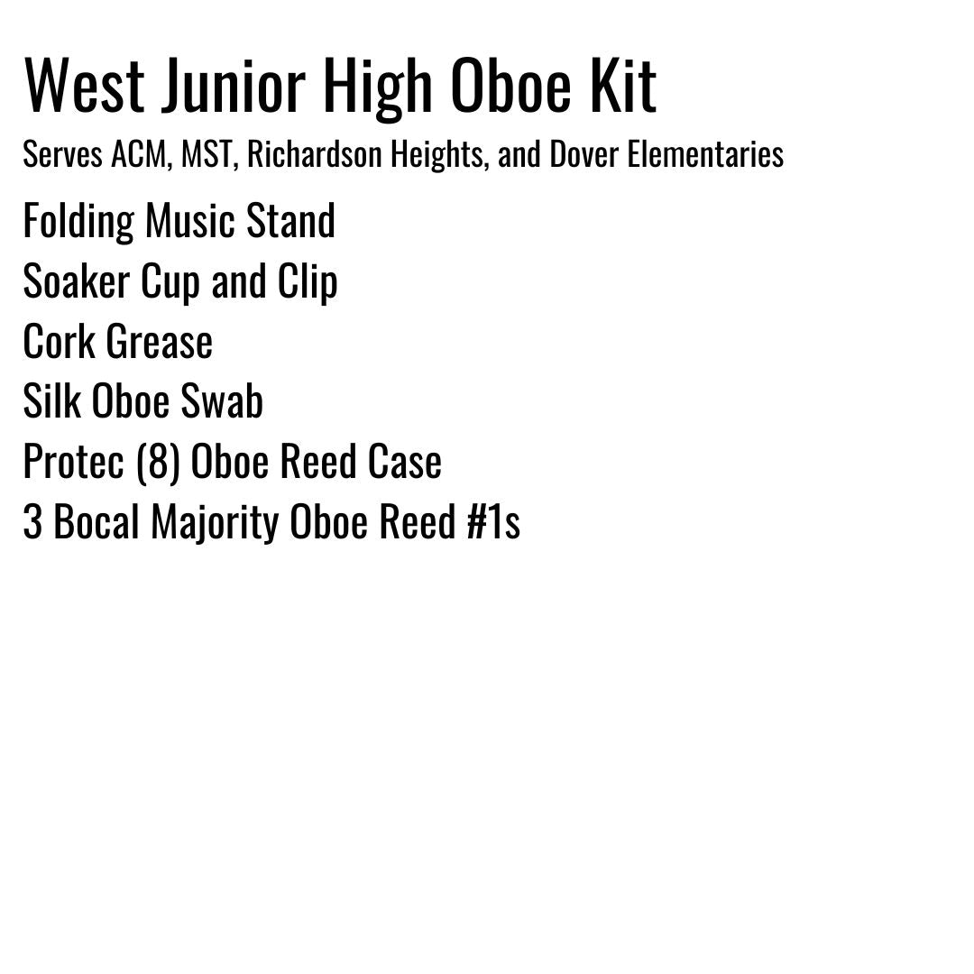West Junior High (RISD) Oboe Kit (and feeder elementaries)