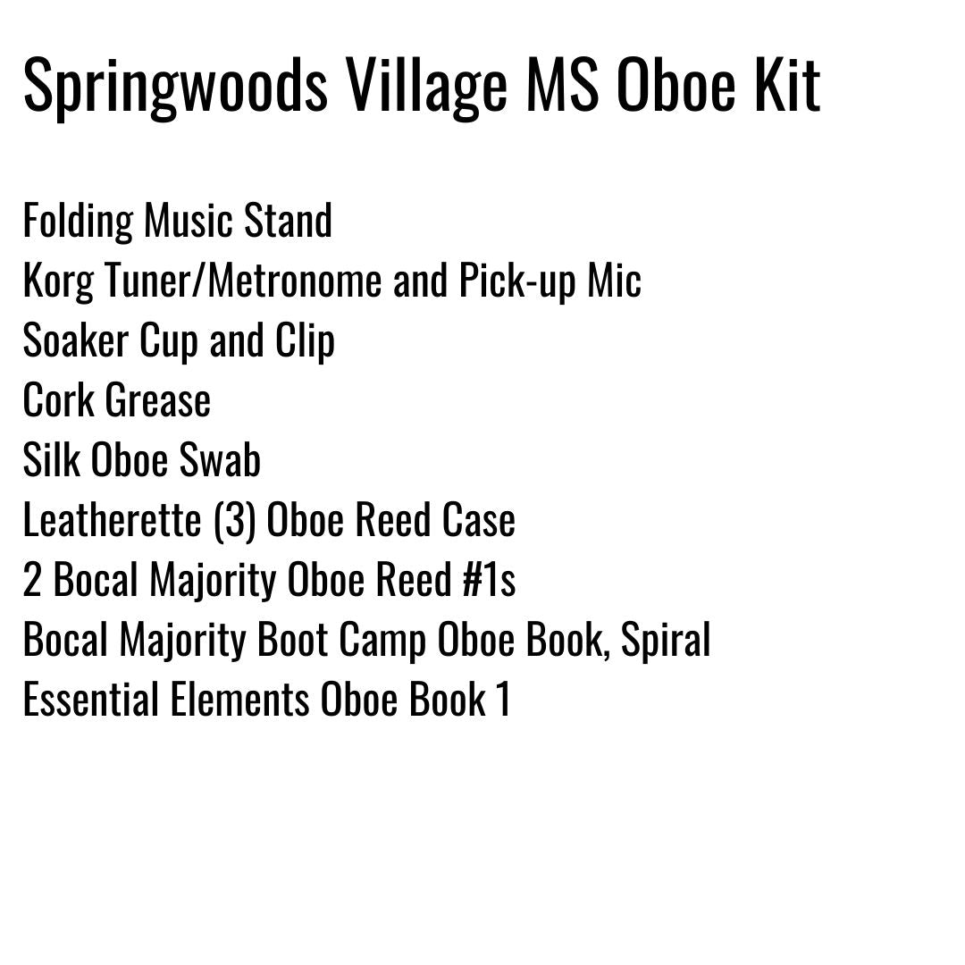 Springwoods Village Middle School Oboe Kit