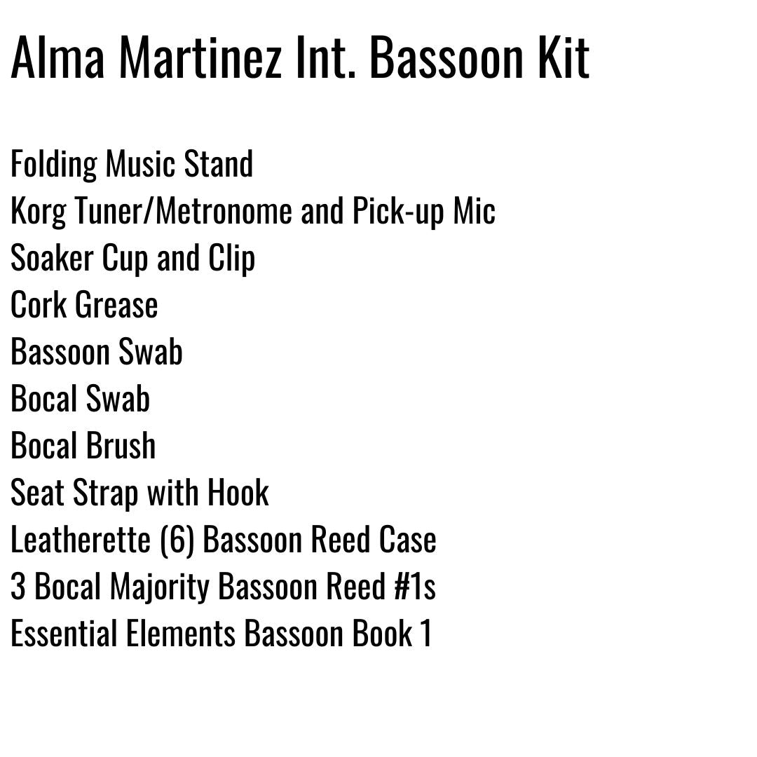 Alma Martinez Intermediate School Bassoon Kit