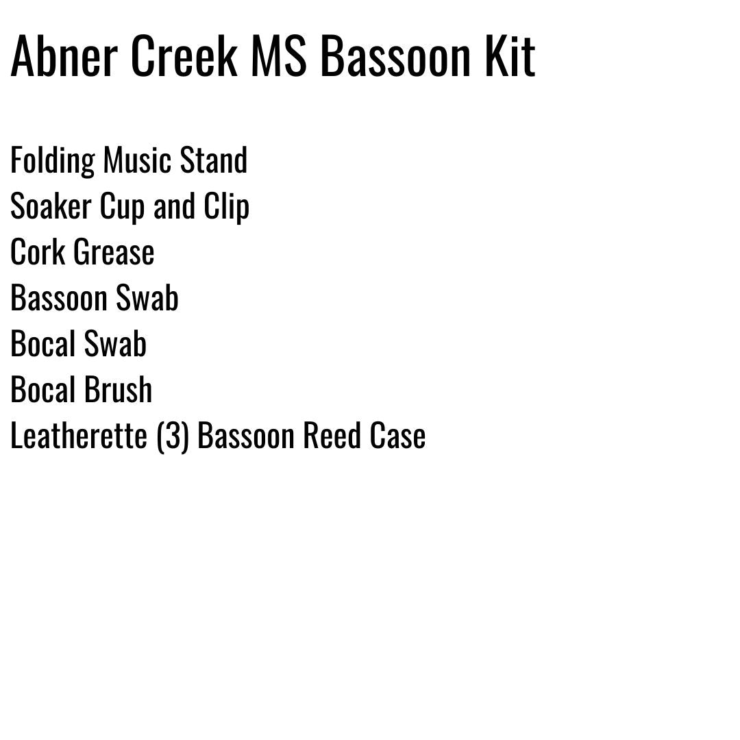 Abner Creek Middle School Bassoon Kit