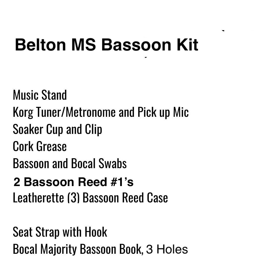 Belton Middle School Bassoon Kit