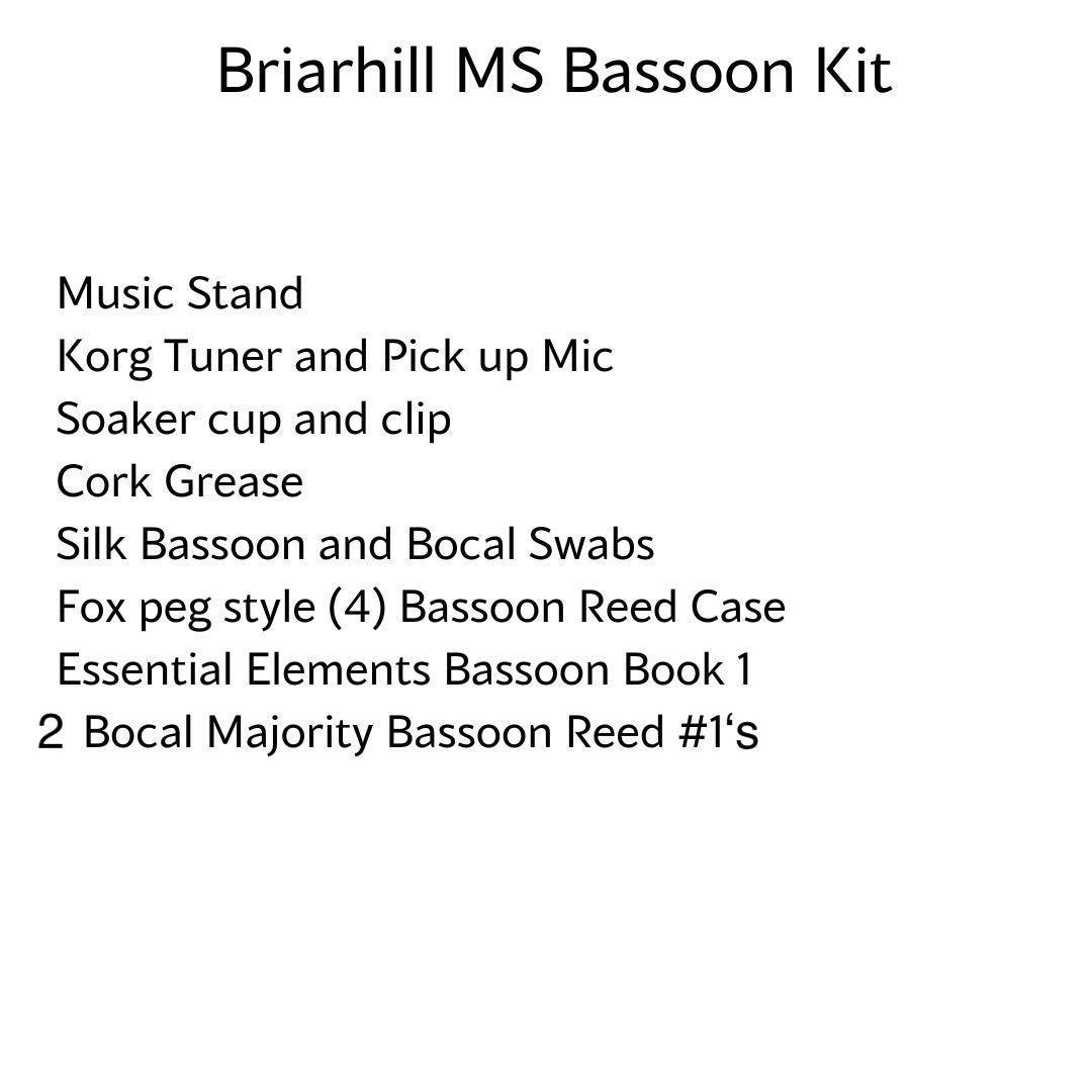 Briarhill Middle School Bassoon Kit