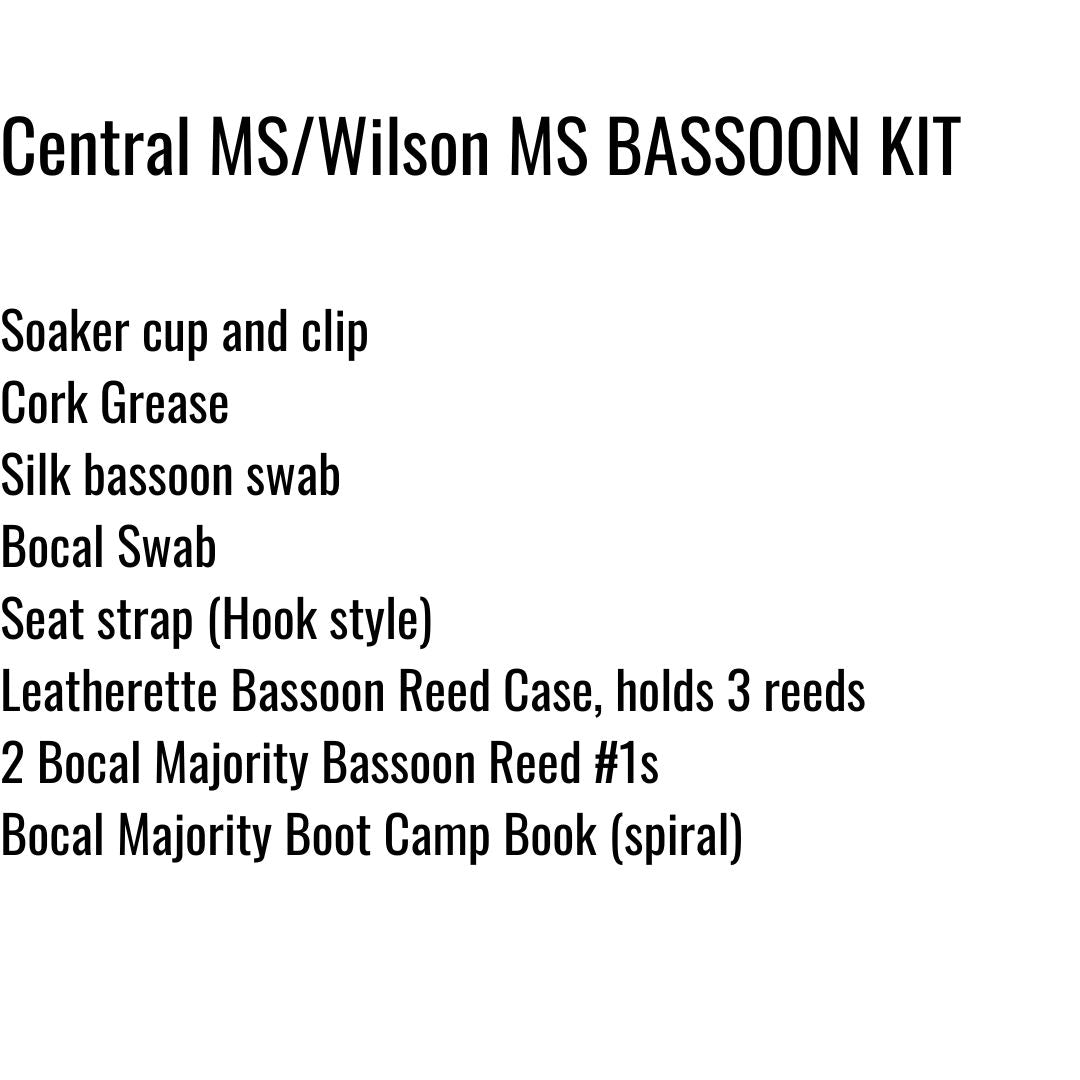 Central MS/Wilson MS Bassoon Kit