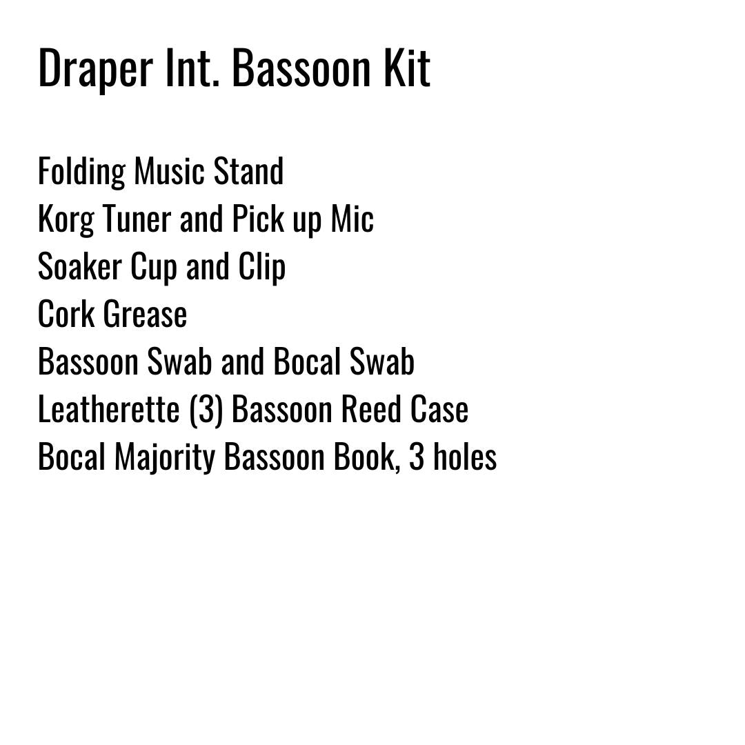 Draper Intermediate School Bassoon Kit