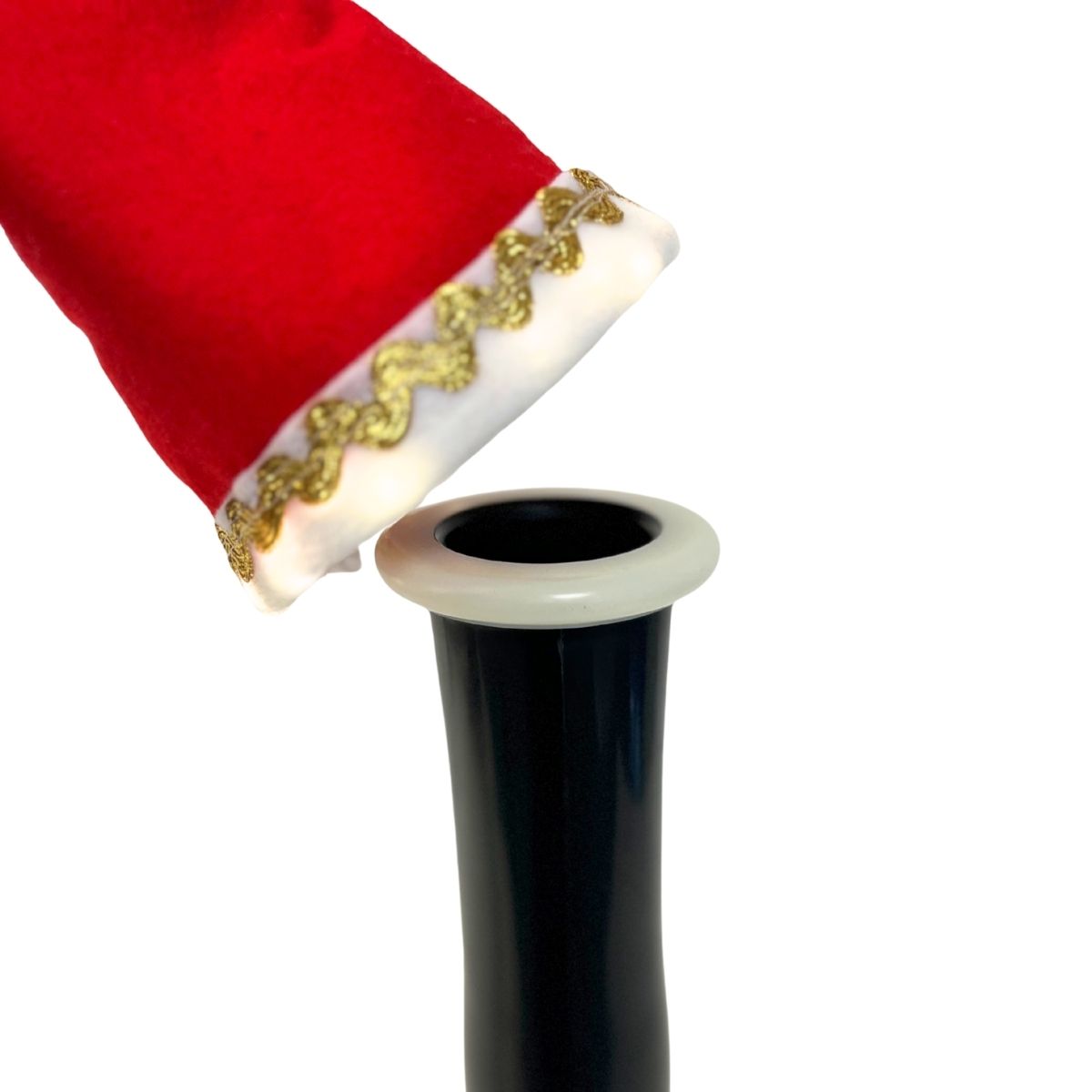 Santa Hat for Bassoon (Large for German Bell) LED Lights