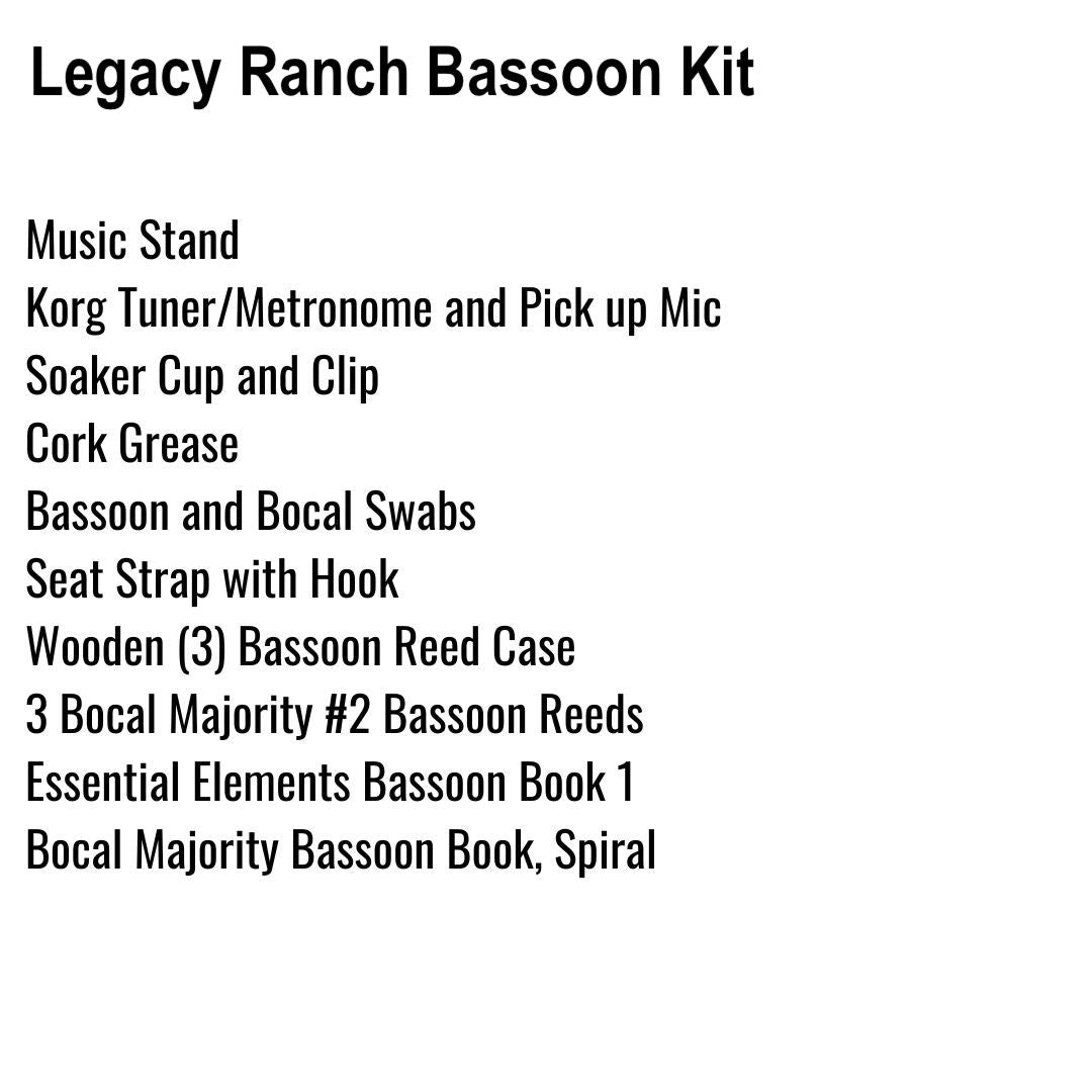 Legacy Ranch Middle School Bassoon Kit