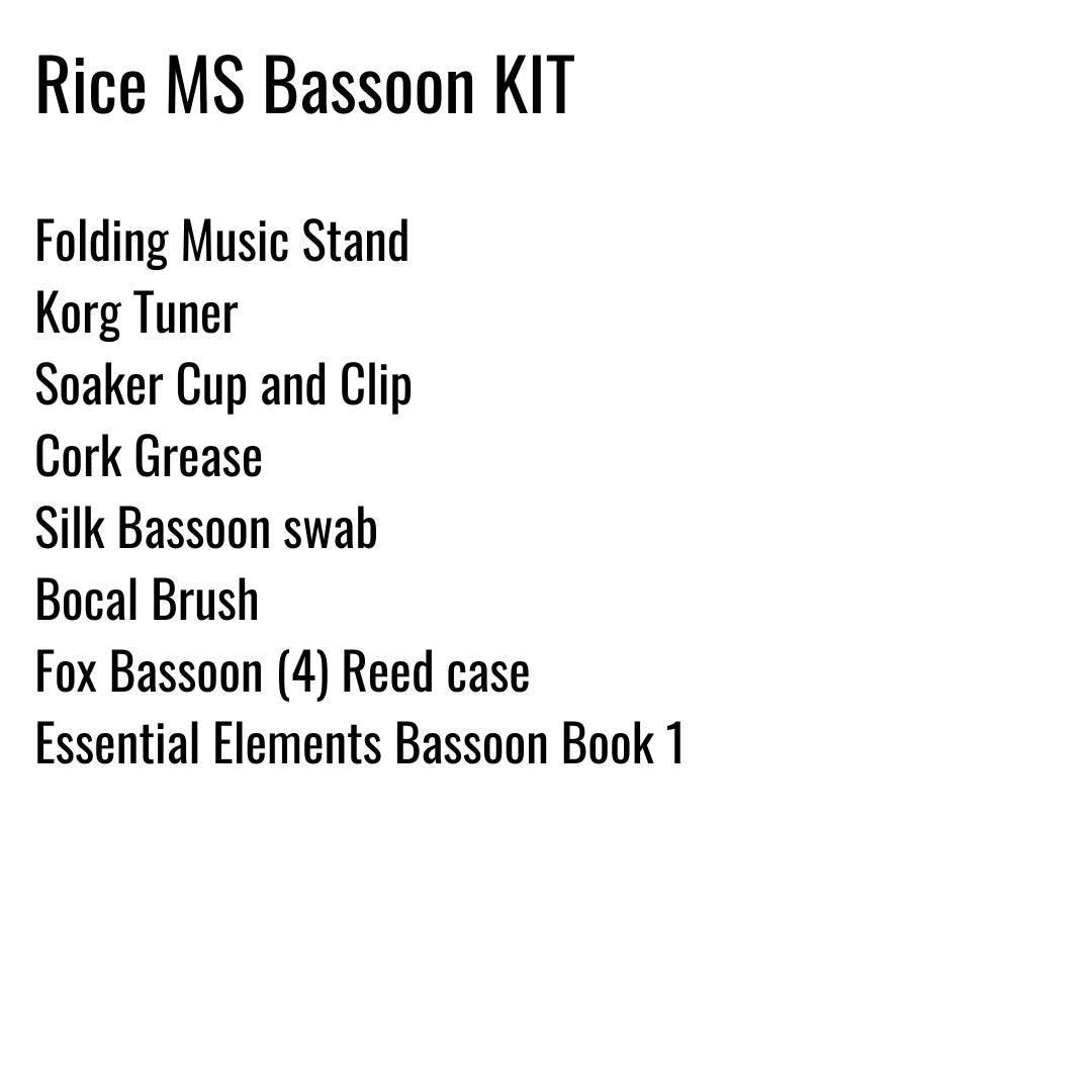 Rice Middle School Bassoon Kit