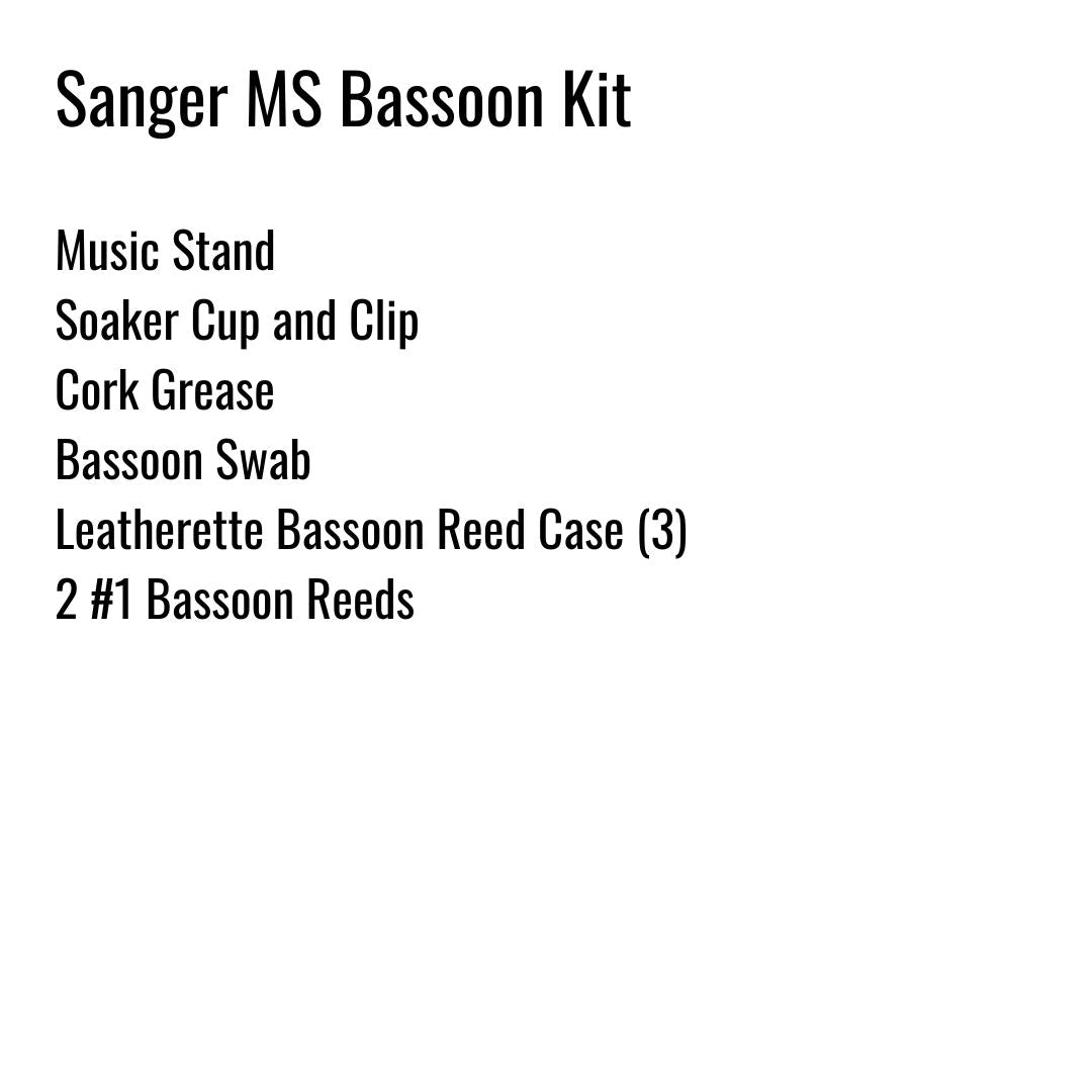 Sanger Middle School Bassoon Kit