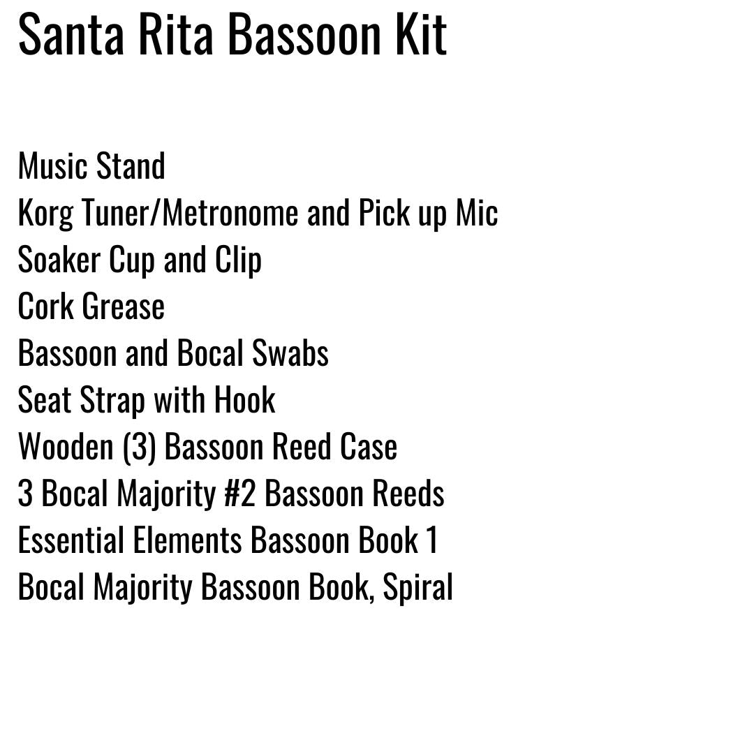 Santa Rita Middle School Bassoon Kit