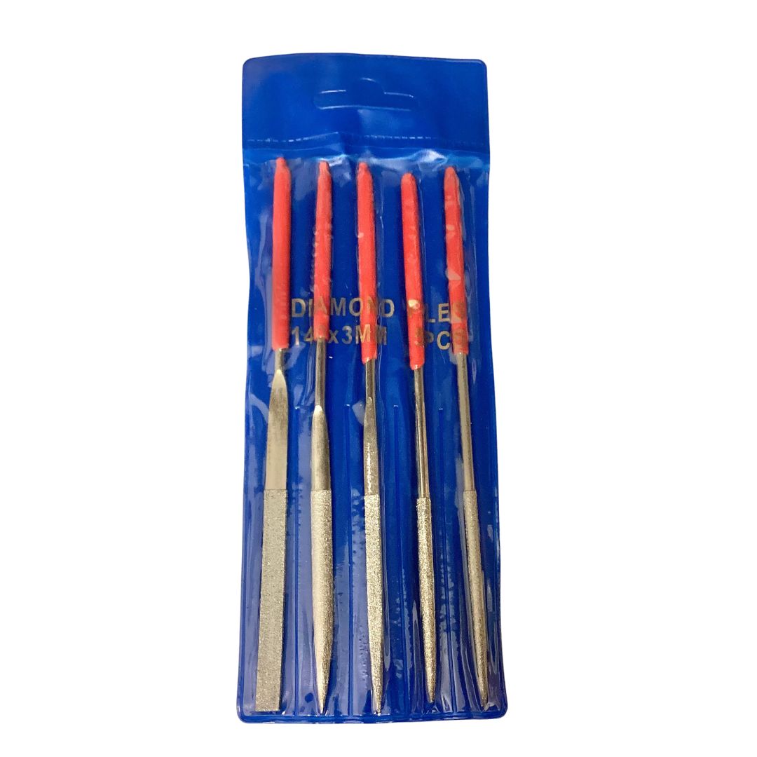 Diamond file set, 150 grit, 6", 5 each in a set
