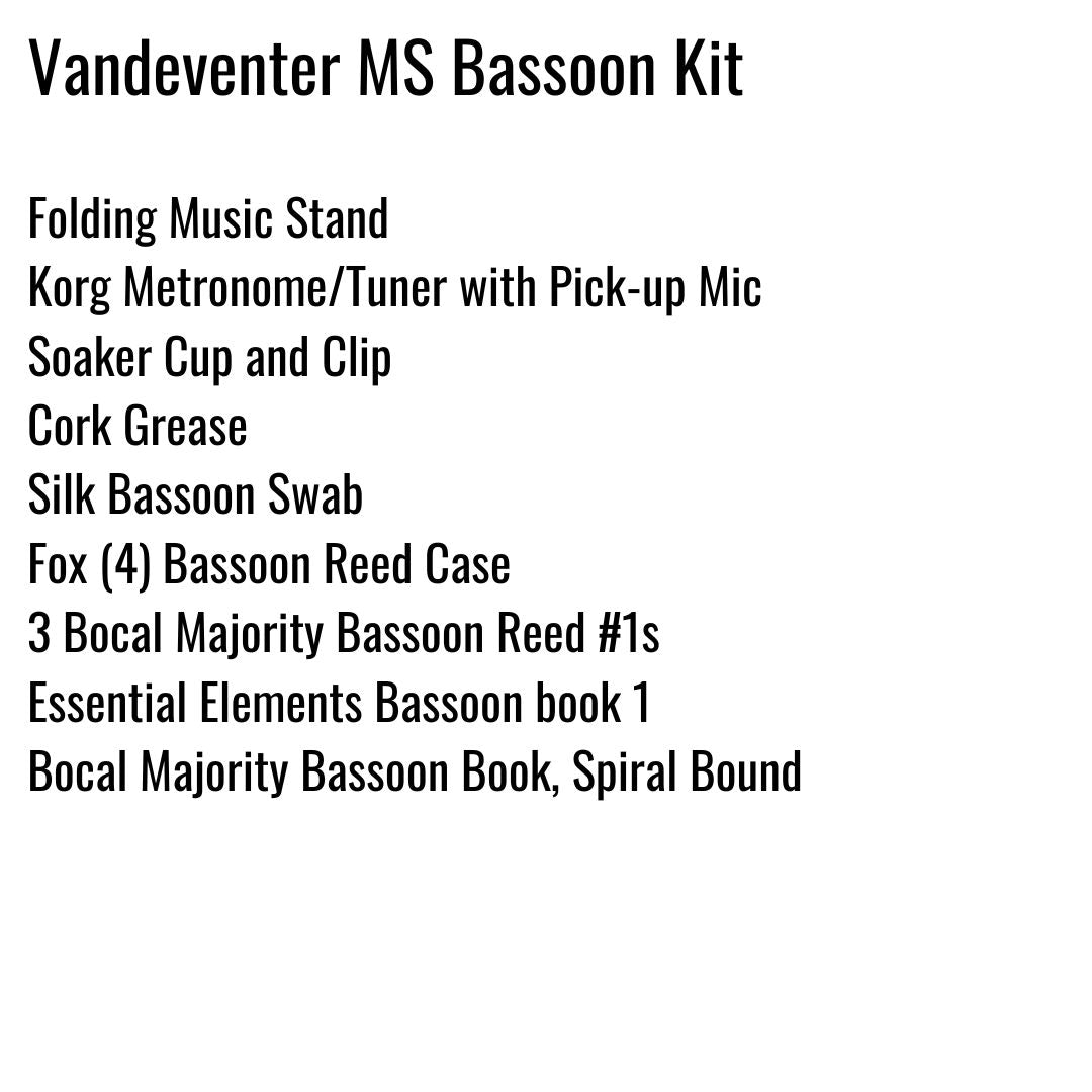 Vandeventer Middle School Bassoon Kit