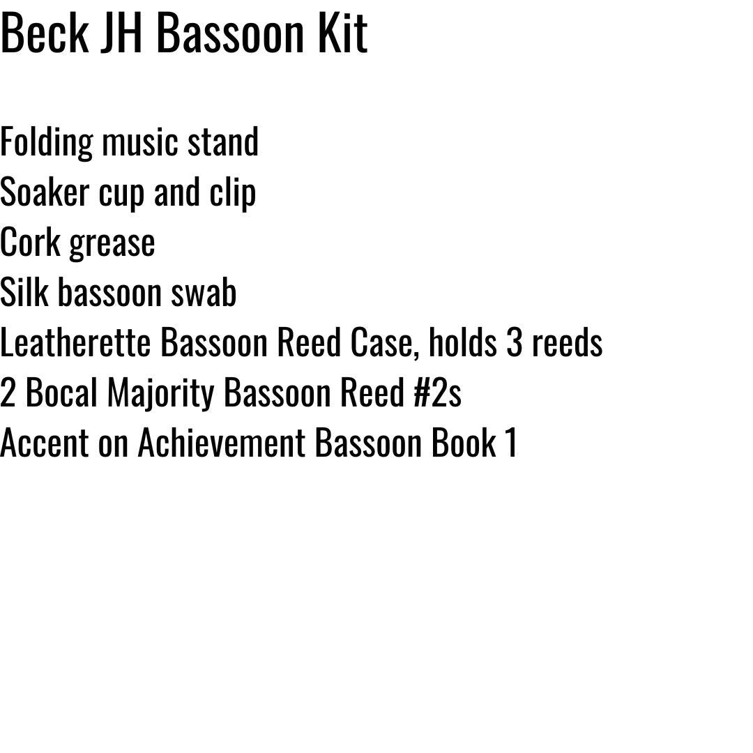 Katy ISD Bassoon