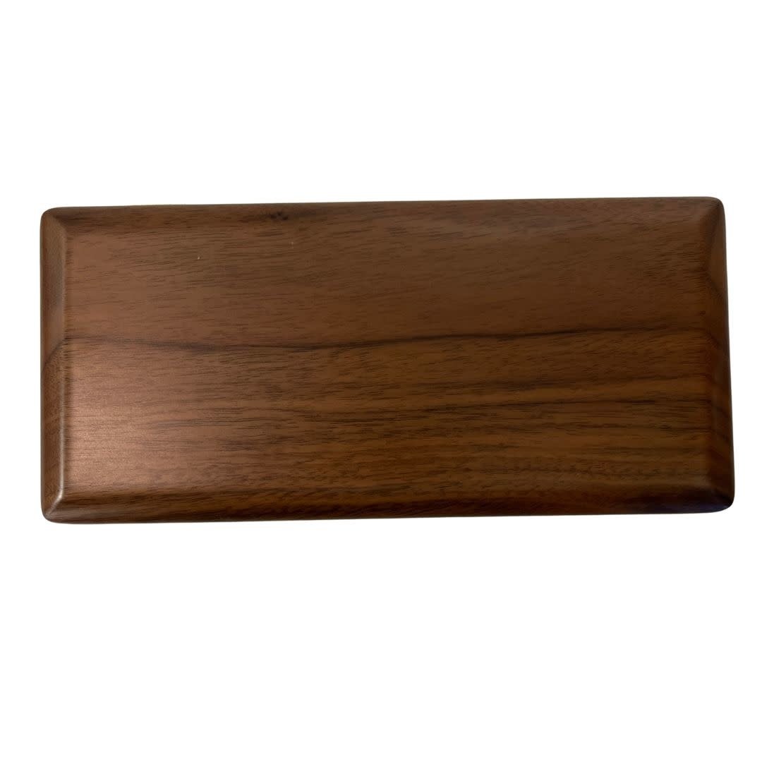 Wood Oboe Reed Case, holds 20 (ribbon-style) Black Walnut