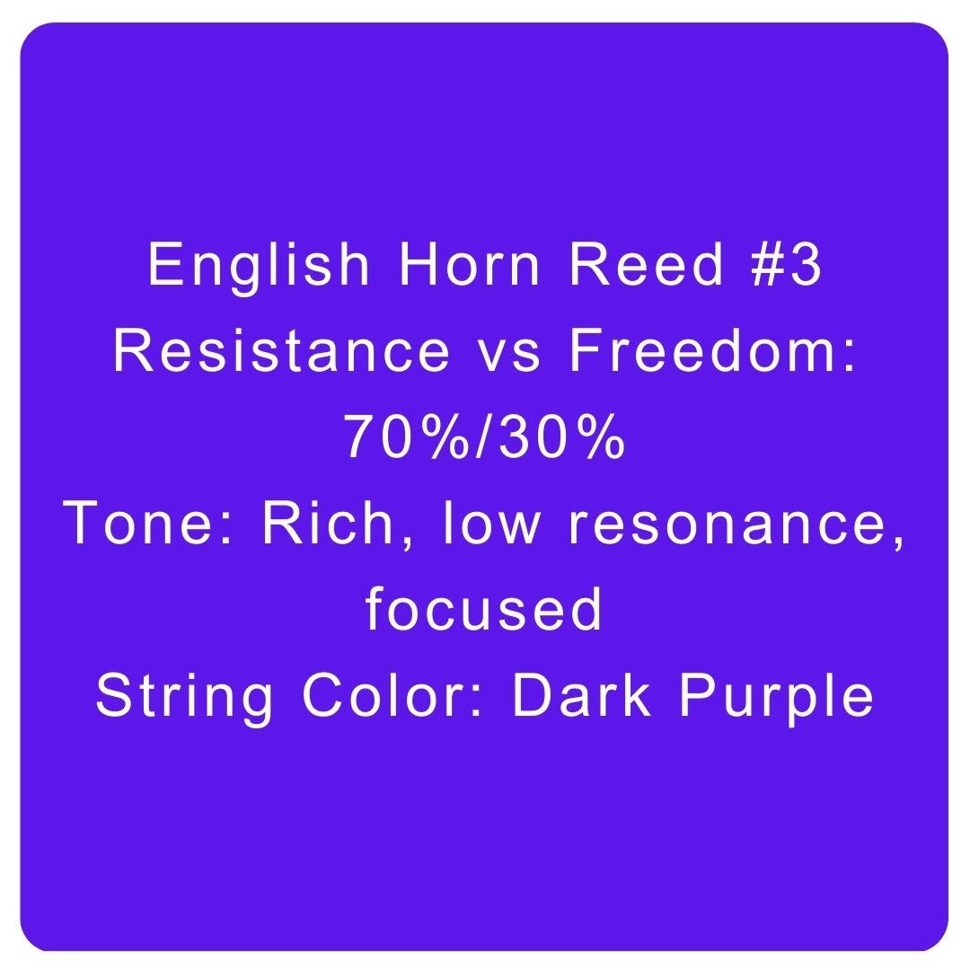 English Horn Reed #3