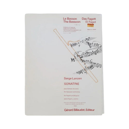 Sonatine for Bassoon and Piano by Lancen - Billaudot