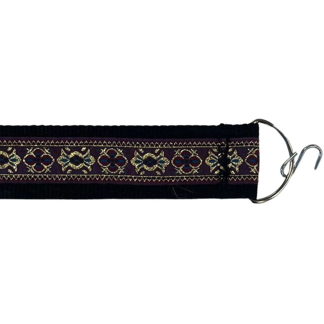 Designer seat straps Purple and Gold