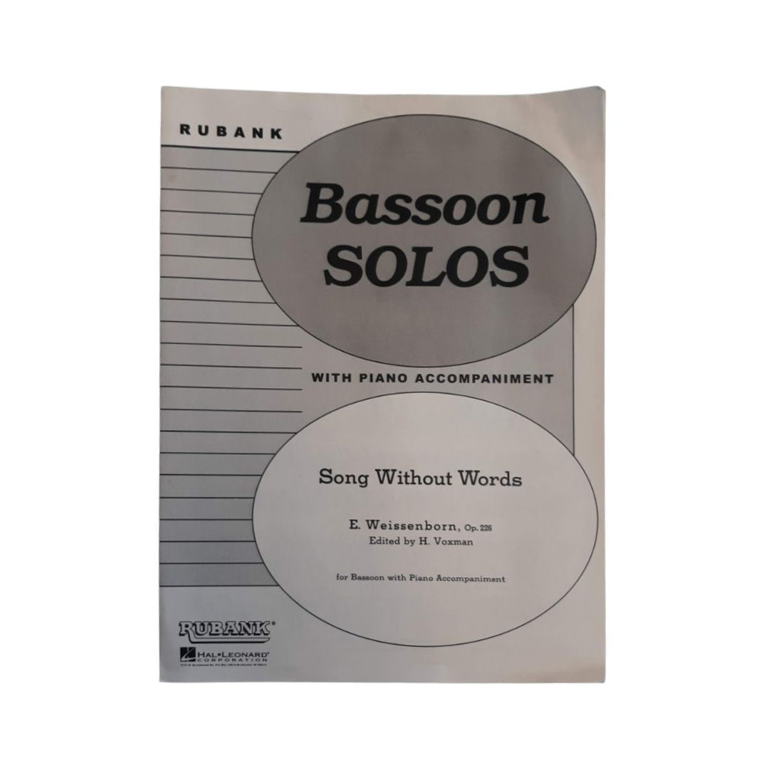 Song Without Words Op. 226 by Weissenborn - Rubank