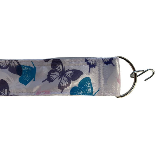 Designer seat straps Purple Pink Blue Butterflies