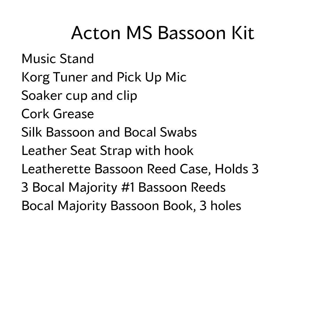 Acton Middle School Bassoon Kit