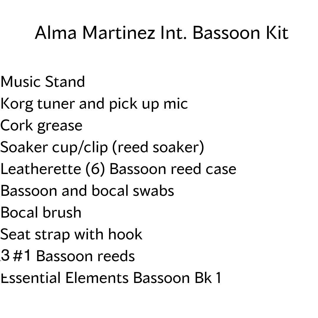 Alma Martinez Intermediate School Bassoon Kit