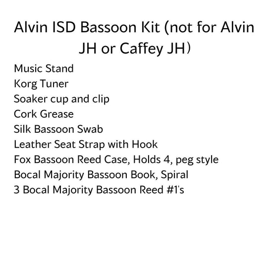 Alvin ISD Bassoon Kit