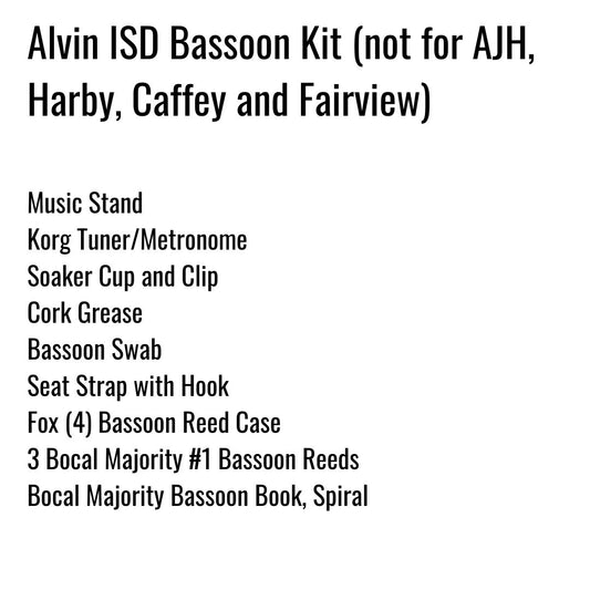 Alvin ISD Bassoon Kit