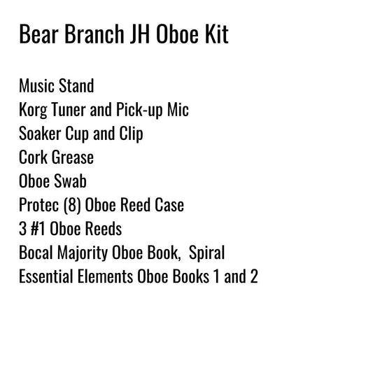 Bear Branch Oboe Kit