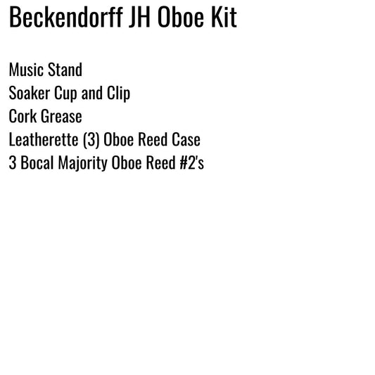 Beckendorff Junior High Oboe Kit
