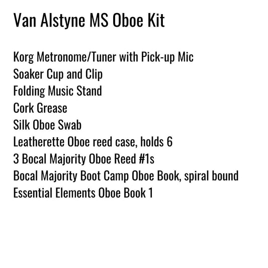 Van Alstyne Middle School Oboe Kit