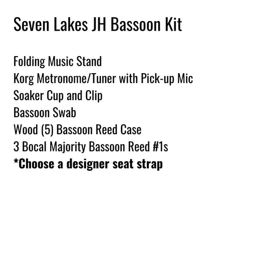 Seven Lakes Junior High Bassoon Kit