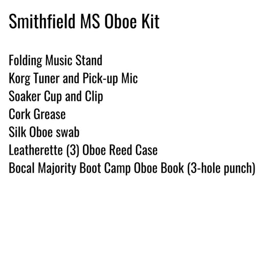 Smithfield Middle School Oboe Kit