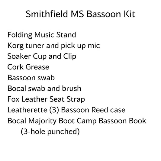 Smithfield Middle School Bassoon Kit