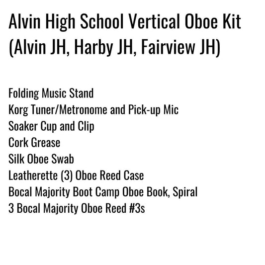 Alvin High School Vertical Oboe Kit