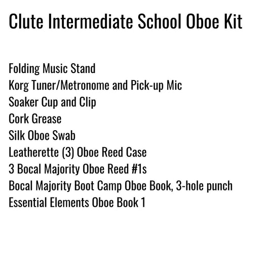Clute Intermediate School Oboe Kit