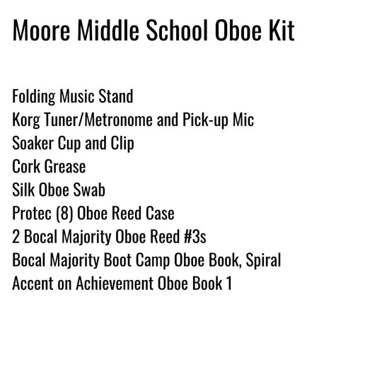 Moore Middle School (Celina) Oboe Kit
