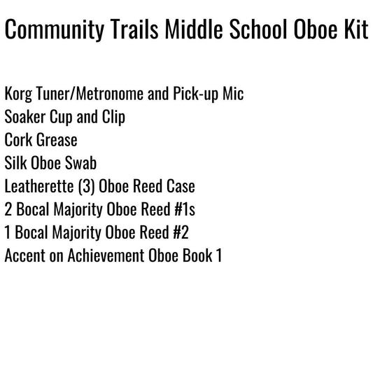 Community Trails Middle School Oboe Kit