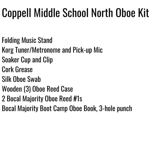Coppell Middle School North Oboe Kit