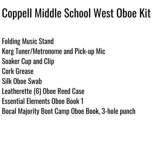 Coppell Middle School West Oboe Kit