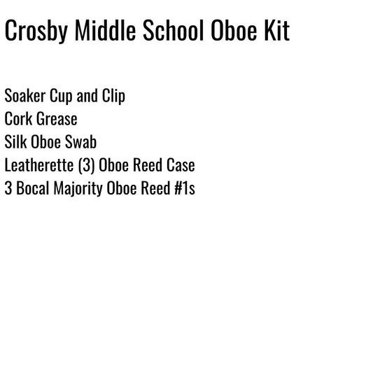 Crosby Middle School Oboe Kit