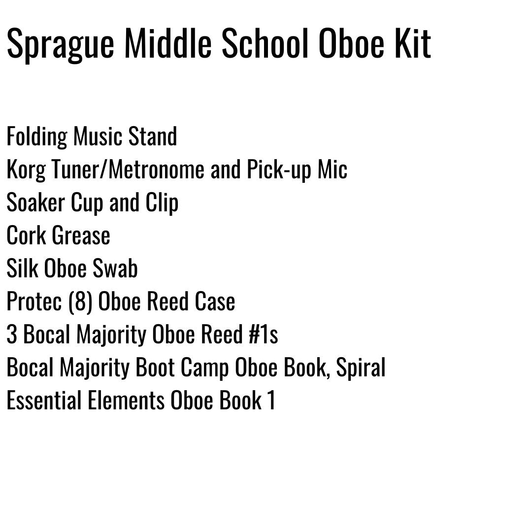 Sprague Middle School Oboe Kit