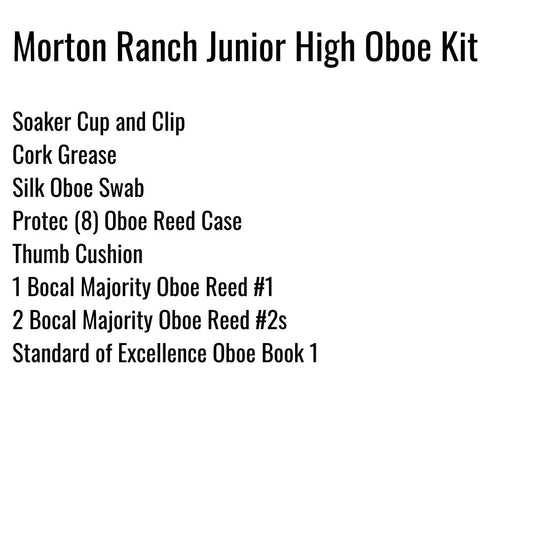 Morton Ranch Junior High Oboe Kit