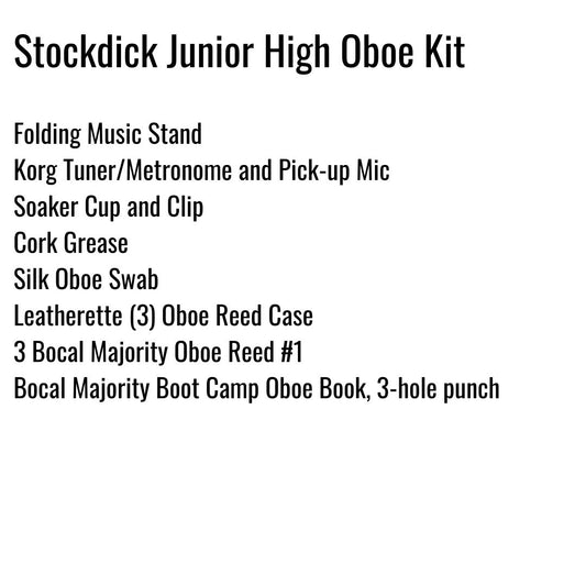 Stockdick Junior High Oboe Kit