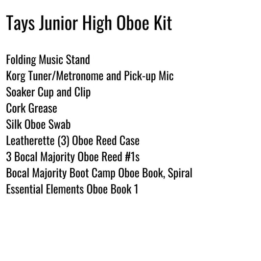Tays Junior High Oboe Kit