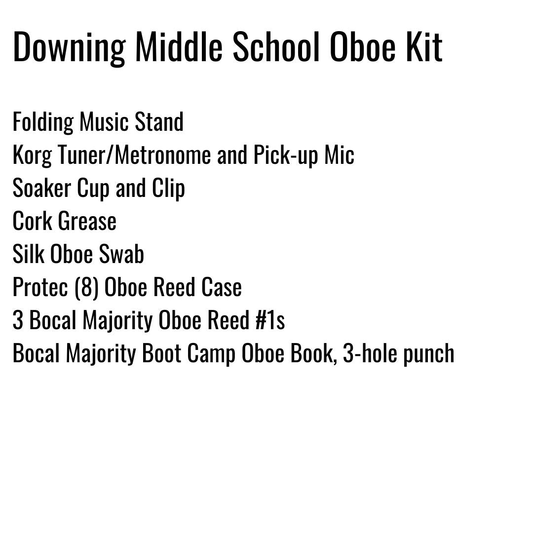 Downing Middle School Oboe Kit