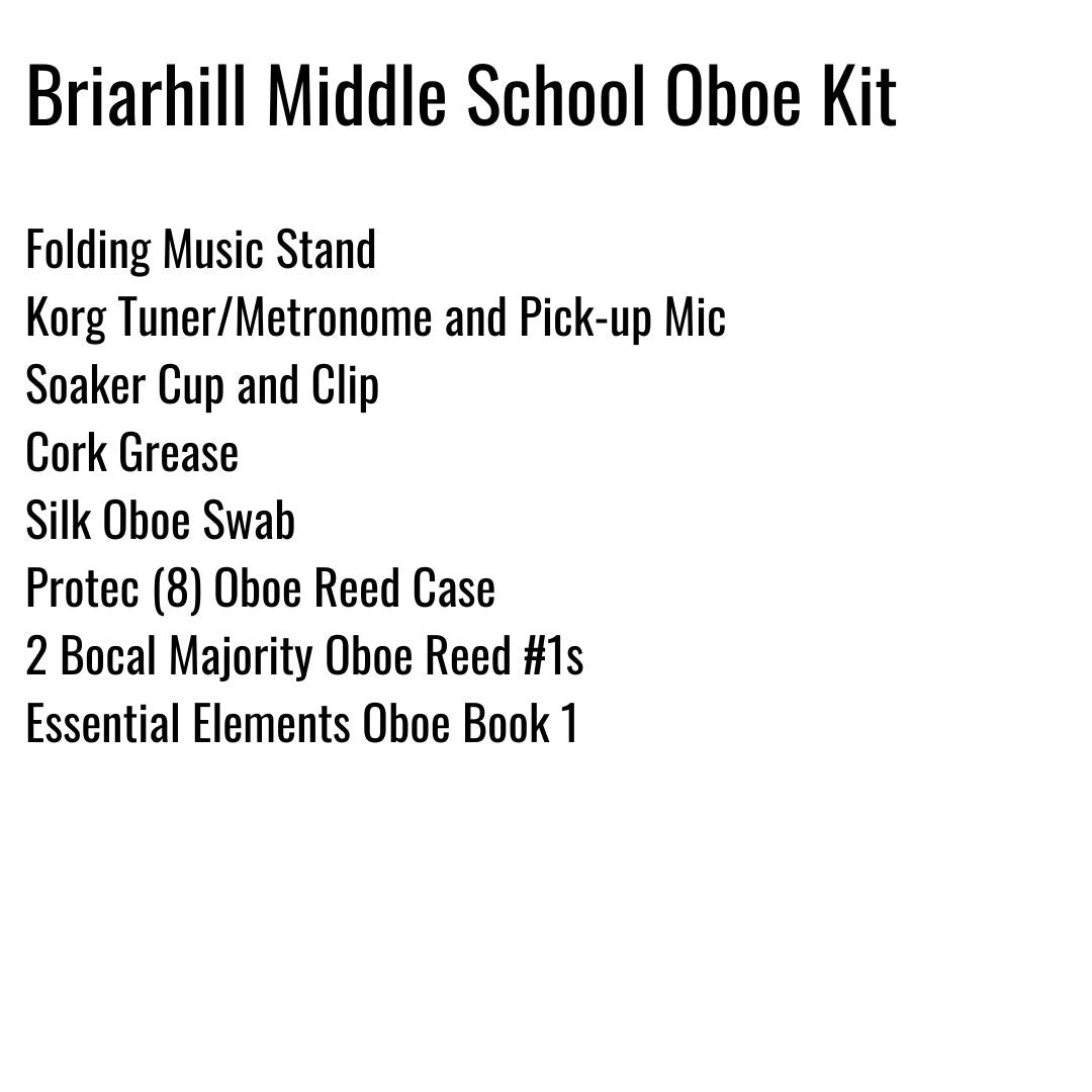 Briarhill Middle School Oboe Kit