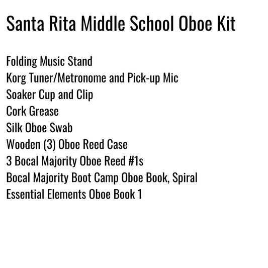 Santa Rita Middle School Oboe Kit