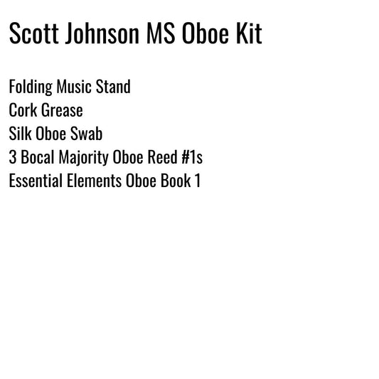 Johnson, Scott Middle School Oboe Kit
